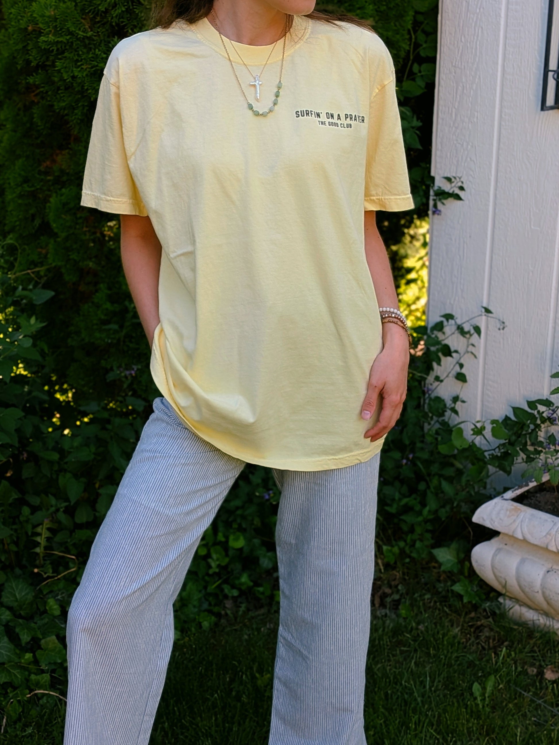 Surfin' on a prayer Oversized Tee